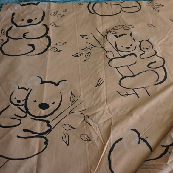 Vintage Alex West Sheet Pillowcase Full Size Koala Baby Springmaid Percale - Picture 1 of 8
